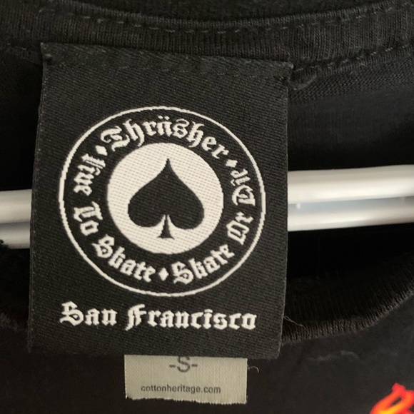 Mens Thrasher Magazine Flame Logo T-Shirt - Picture 2 of 4